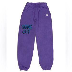 Maison Chateau Rouge Patalon Young Cut Violet Sweatpants Unisex (flaws) L